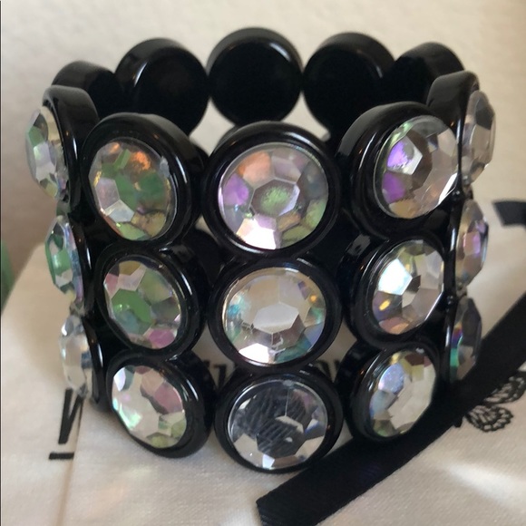 Rock Stretch Metal Beaded Crystal Bracelets - Picture 5 of 7